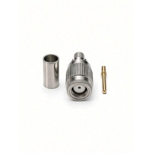 Conector Mini UHF macho para cable RG58 de crimpar, CONMINIUHFM-R-06CR