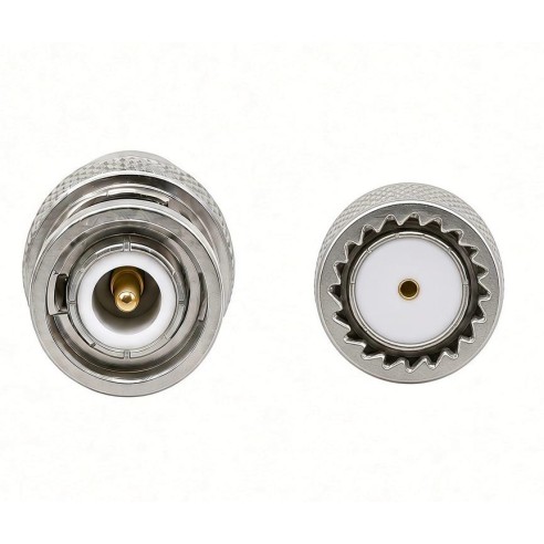 Adaptador coaxial BNC macho a MINI UHF hembra