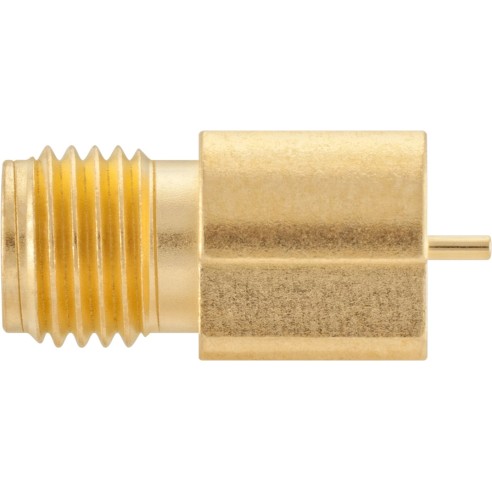 Angled female SMA connector for PCB, 32K242-40ML5