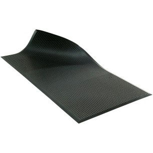 Tapis anti-fatigue dissipatif individuel avec 4 côtés biseautés.