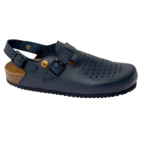Sabot ESD bleu, avec bride arrière, tailles 35-48.