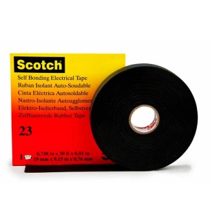 Cinta autovulcanizante 3M Scotch 23-9,15m x 19mm Negra