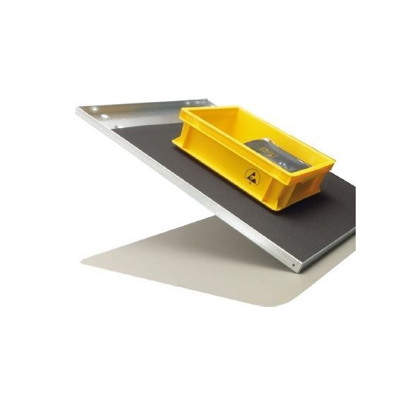 Black non-slip dissipative rubber roll. 1453.7300.R