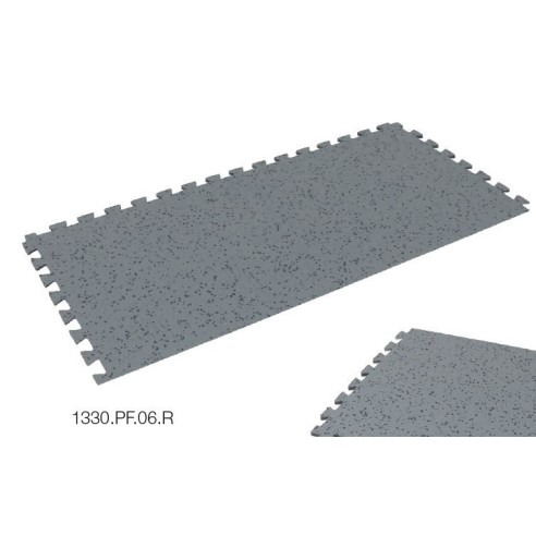 635X635X6.0mm dissipative floor tile. Pack of 6 units. 2.42m2. Gray.