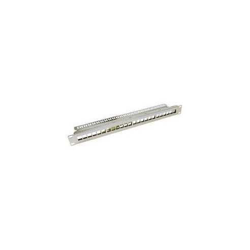 Panneau de brassage 19, 24 ports vides pour modules Keystone, 100-028