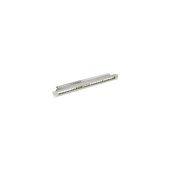 Panneau de brassage 19, 24 ports vides pour modules Keystone, 100-028