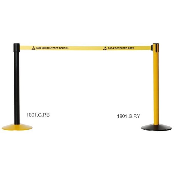 EPA zone sign post. Yellow.