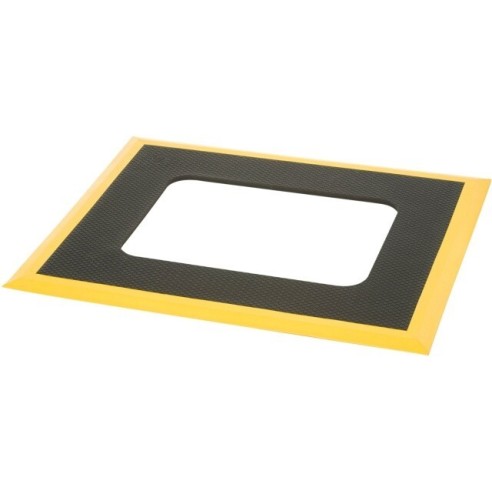 Tapis avec bordure jaune pour électrodes de testeur de chaussures 7100.Pgt120