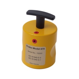 Electrode according to IEC61340 standard for checking resistances.