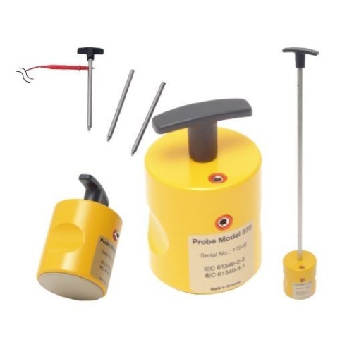 Electrode according to IEC61340 standard for checking resistances.