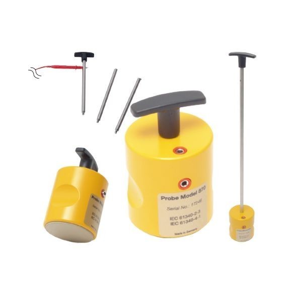 Electrode according to IEC61340 standard for checking resistances.