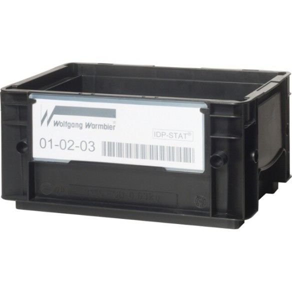 Kanban document holder 203x75x0.25mm, one side open. pack of 25 units, thickness 0.25mm.