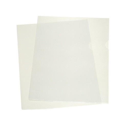 Porte-documents DINA4, ouvert sur deux côtés. sans perçage. Conteneur 100 unités, épaisseur 0,25 mm.