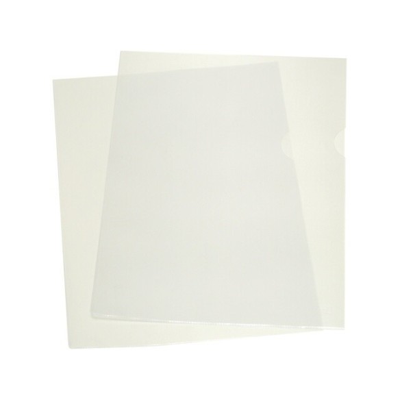 Porte-documents DINA4, ouvert sur deux côtés. sans perçage. Conteneur 100 unités, épaisseur 0,25 mm.